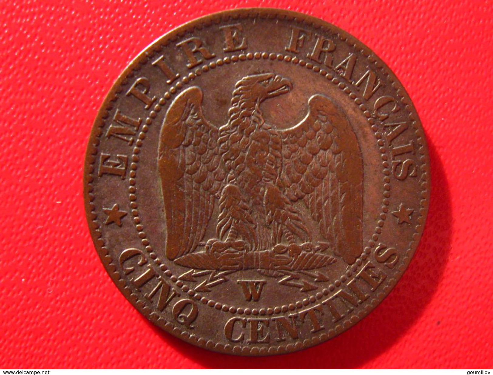 Cinq 5 Centimes Napoléon III 1855 W Lille Ancre 5244 - 5 Centimes