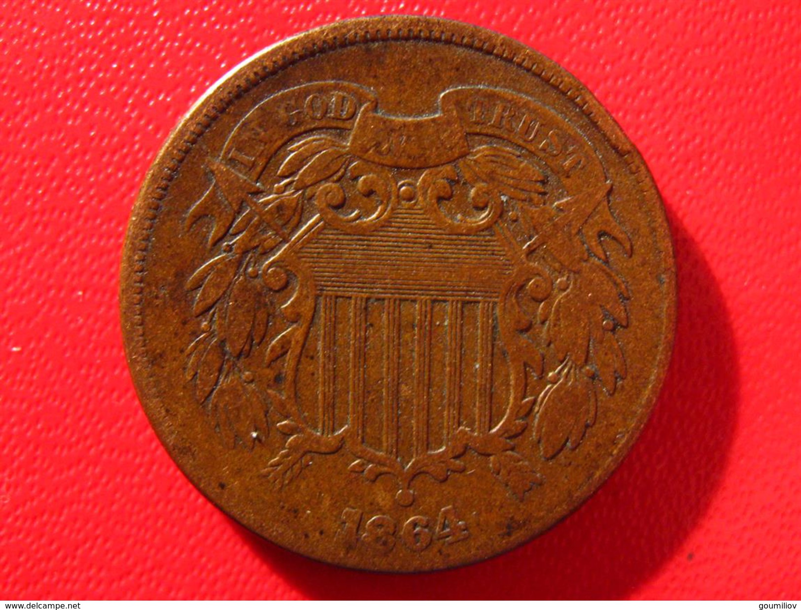 Etats-Unis - USA - 2 Cents 1864 5249 - 2, 3 & 20 Cents