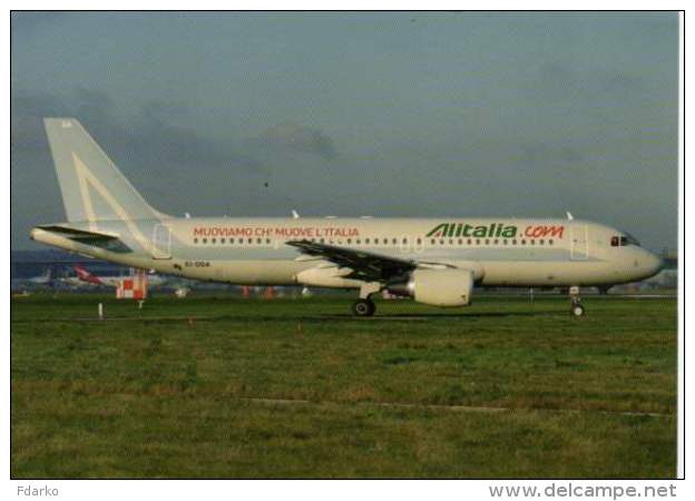 Airbus A320-21 Alitalia.com Airlines EI-DSA Aereo A320 Avion Aircraft A.320 Aviation A 320 Aerei LHR - 1946-....: Moderne