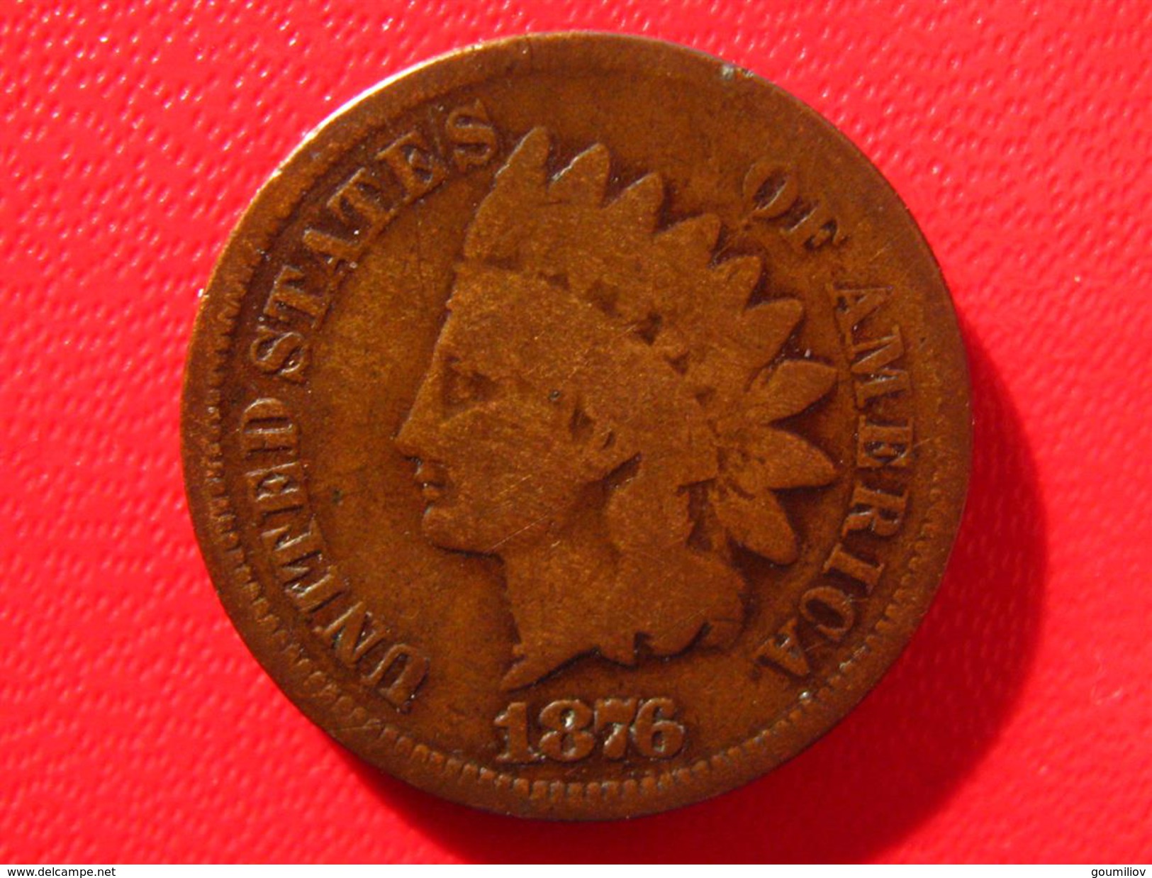 Etats-Unis - USA - One Cent 1876 5222 - 1859-1909: Indian Head