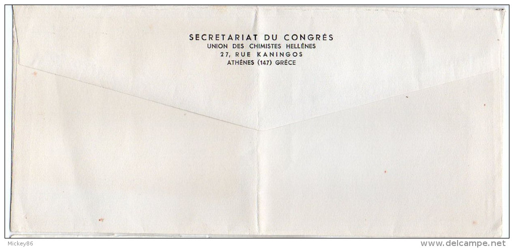 Grèce--1965-Lettre De Athènes Pour Gif Sur Yvette-91(France)-timbre Jeux Olympiques-Très Belle Oblitération Mécanique - Lettres & Documents