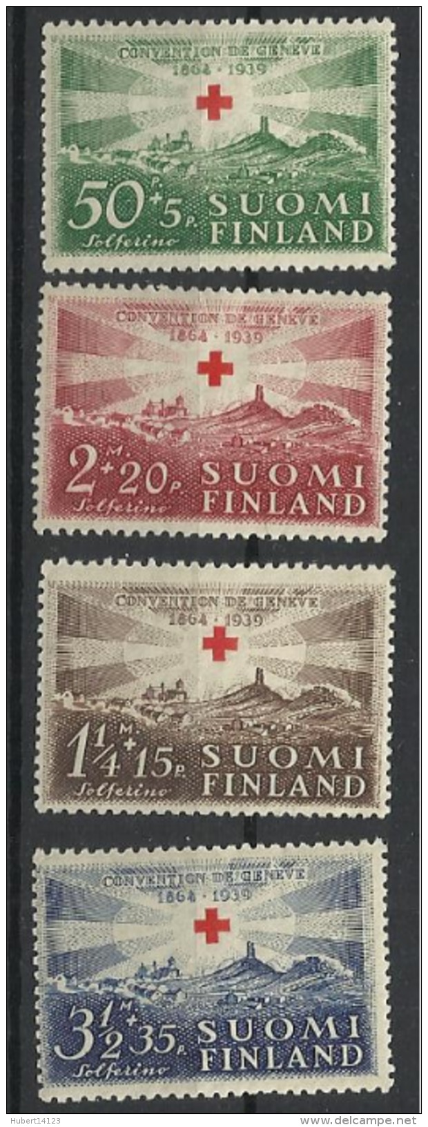 FINLANDE N° 209 à 212 Neuf Avec Charnière Année 1939 - Ungebraucht