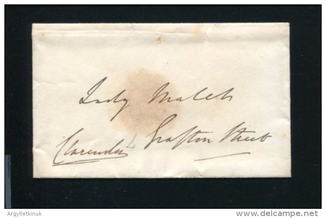 FINE ORIGINAL AUTOGRAPHED ENVELOPE 4TH EARL CLARENDON FO MINISTER SIR A. MALET - Other & Unclassified