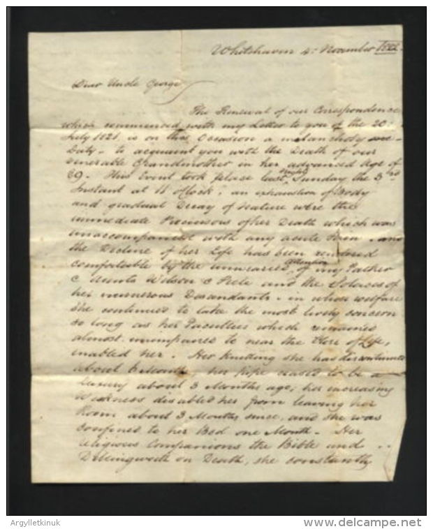 GB - WHITEHAVEN TO DISTRICT OF COLUMBIA, US 1822 - ...-1840 Prephilately
