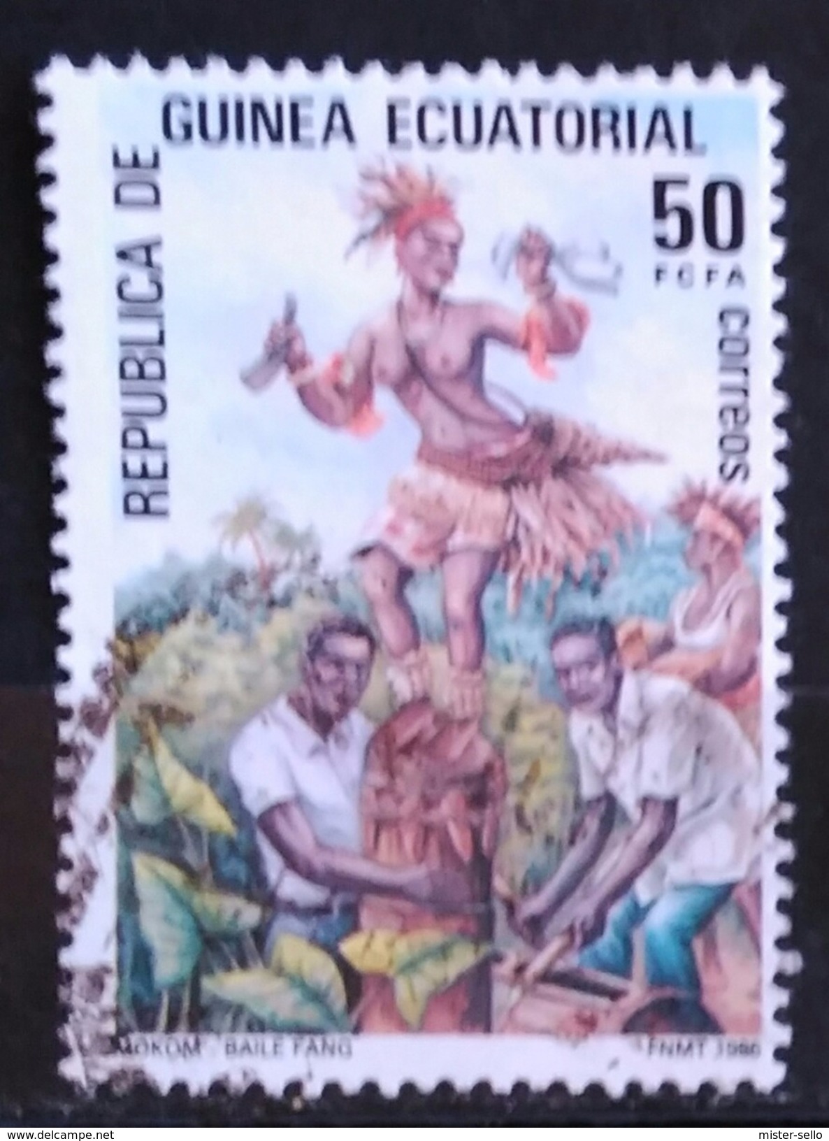 GUINEA ECUATORIAL 1986. Folklore. USADO - USED. - Guinea Española