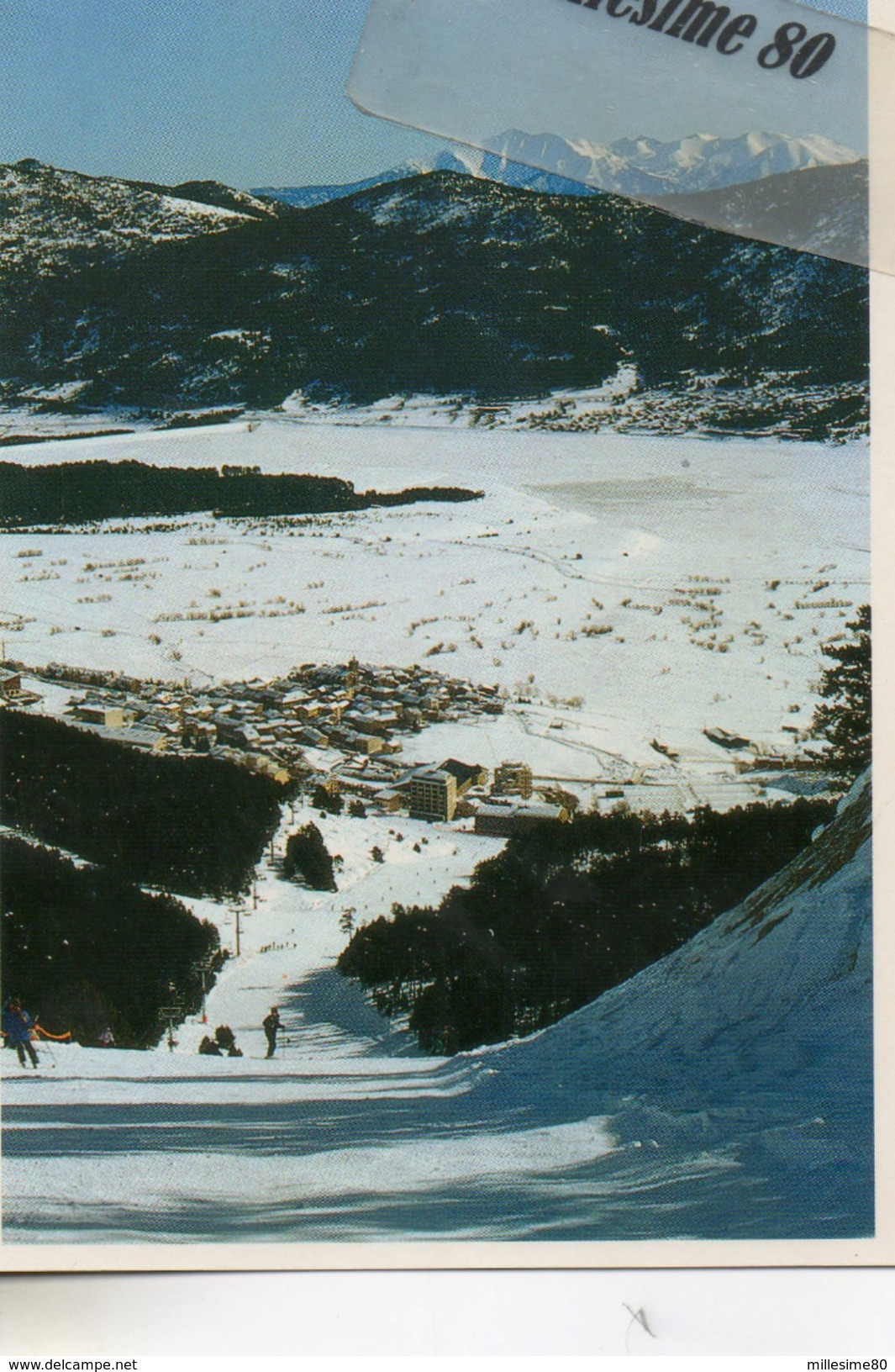 CPM LES ANGLES Au Fond Le Mont Canigou Capcir - Autres & Non Classés