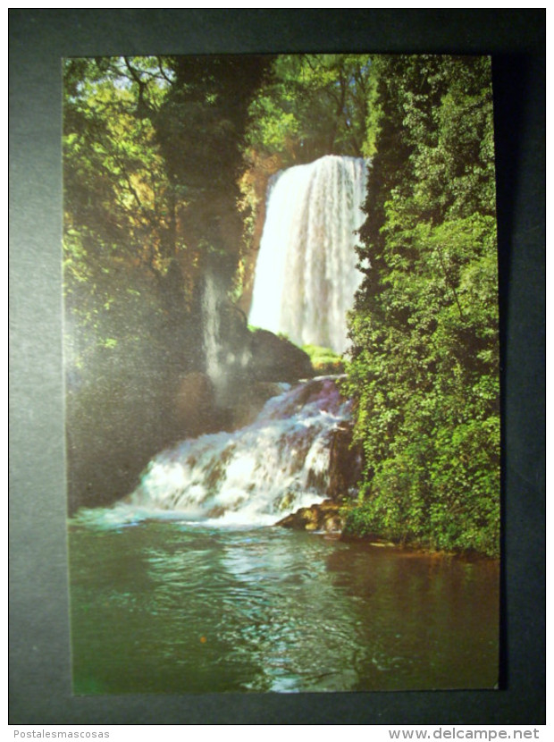 8217 ESPAÑA SPAIN ARAGON ZARAGOZA MONASTERIO DE PIEDRA CASCADA WATERFALL POSTCARD POSTAL AÑOS 60/70 - TENGO MAS POSTALES - Zaragoza