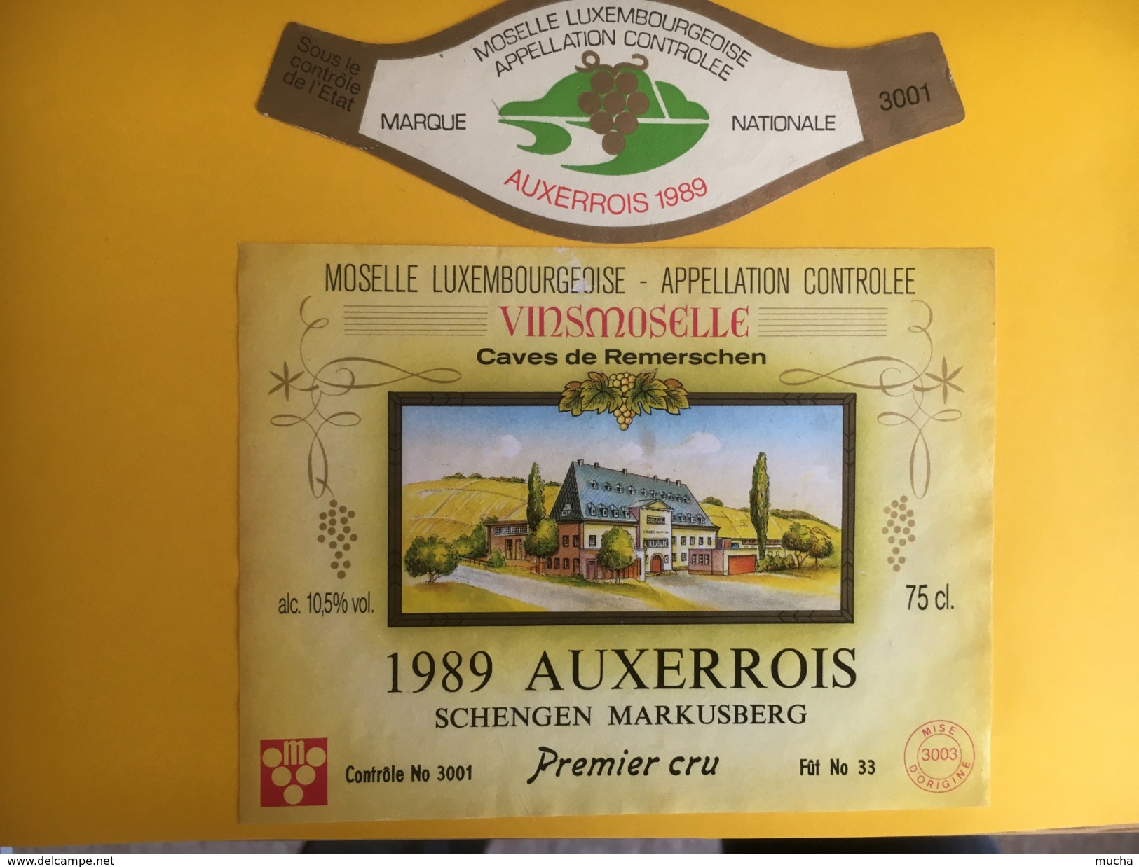 2627 - Luxembourg Auxerrois Schengen Markusberg 1989 - Autres & Non Classés