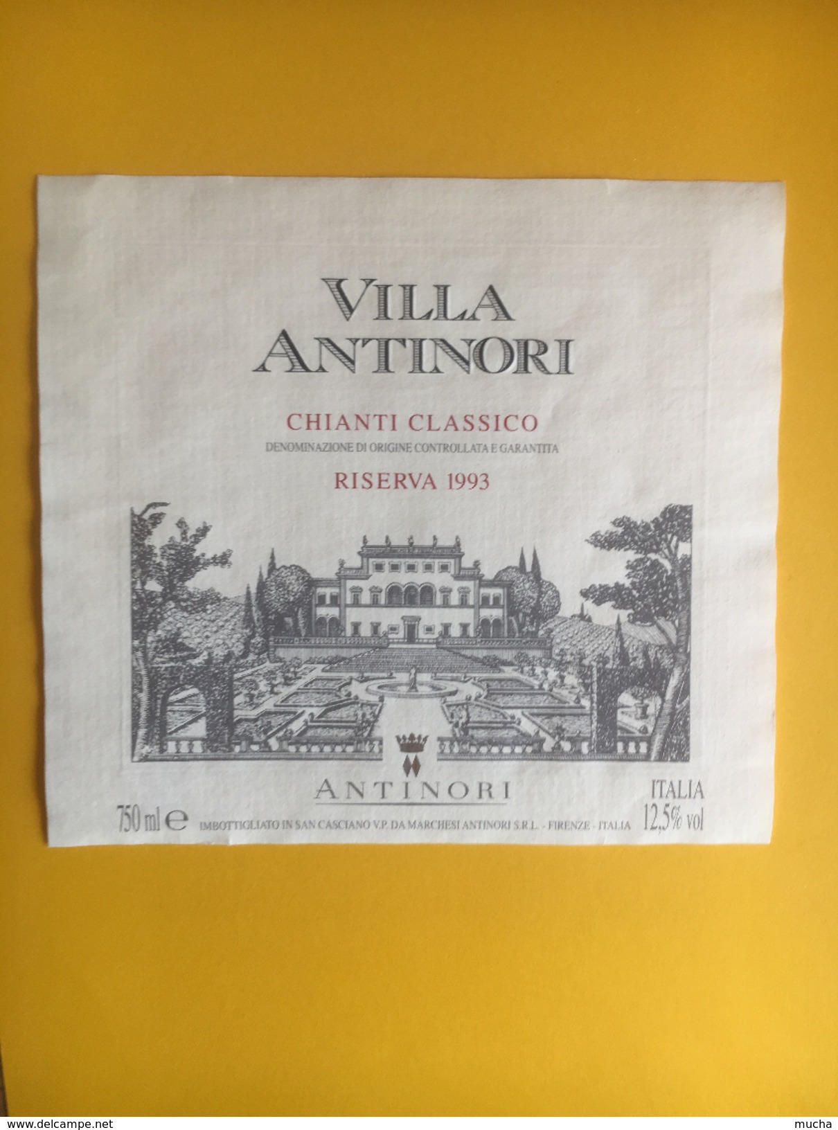 2633 - Italie Villa Antinori 1993 Chianti Classico - Altri & Non Classificati