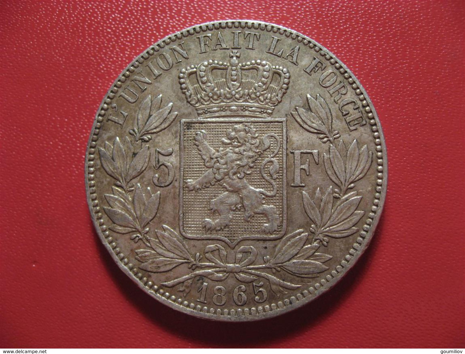 Belgique - 5 Francs 1865 9605 - 5 Francs