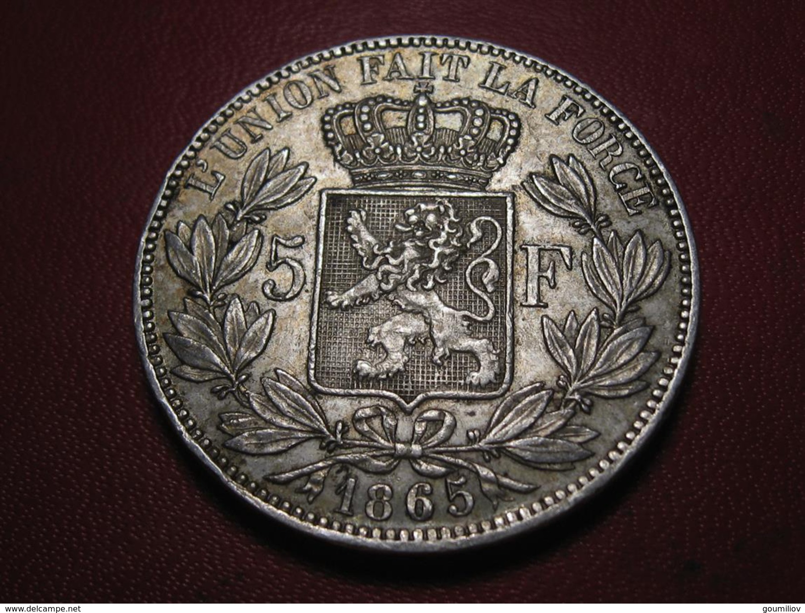 Belgique - 5 Francs 1865 9605 - 5 Francs