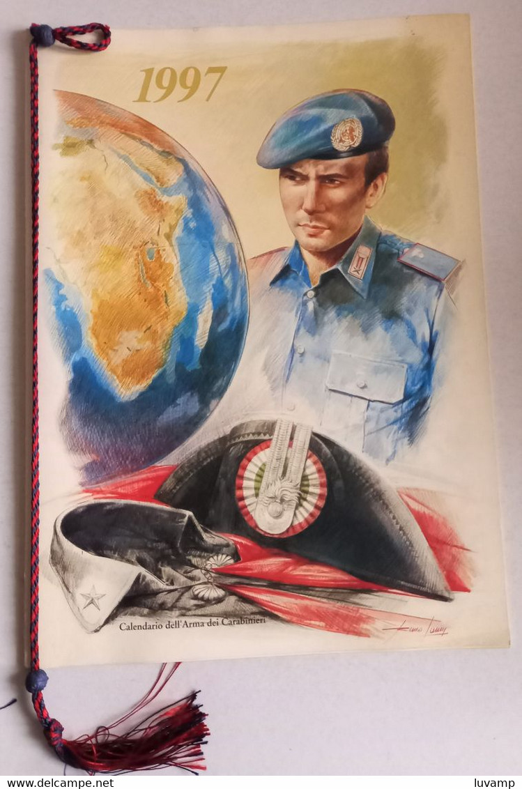 CARABINIERI CALENDARIO ANNO 1997 -COMPLETO CORDONCINO (CART 66) - Formato Grande : 1991-00