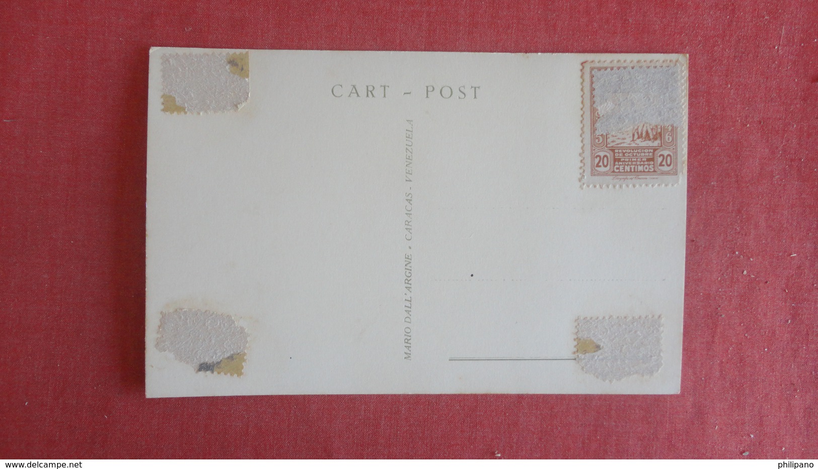 > Venezuela Caracas== RPPC----- As Is Removed From Album    ----- Ref 2420 - Venezuela