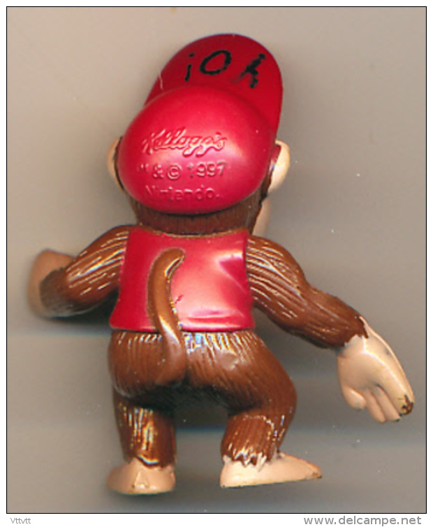 Figurine Donkey Kong, Kellogg´s, Nintendo (1997) : Singe à Casquette - Autres & Non Classés