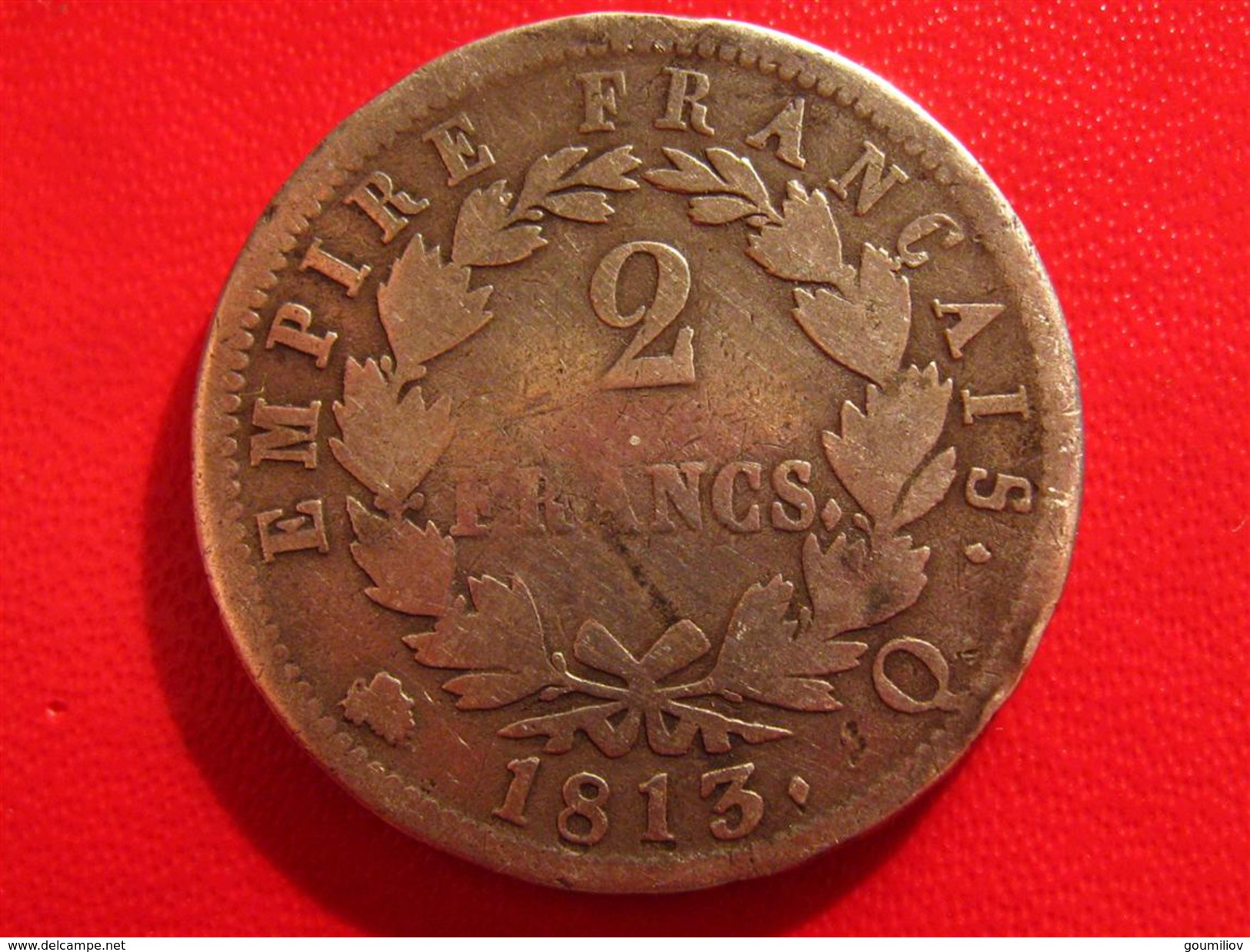 2 Francs Napoléon Ier 1813 Q Perpignan 3029 - 2 Francs