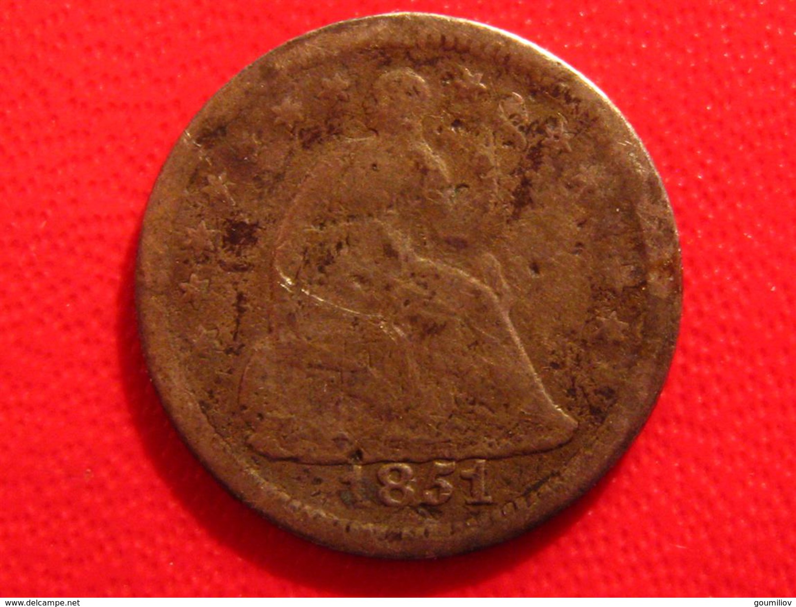 Etats-Unis - Half Dime 1851 O 3084 - Half Dime