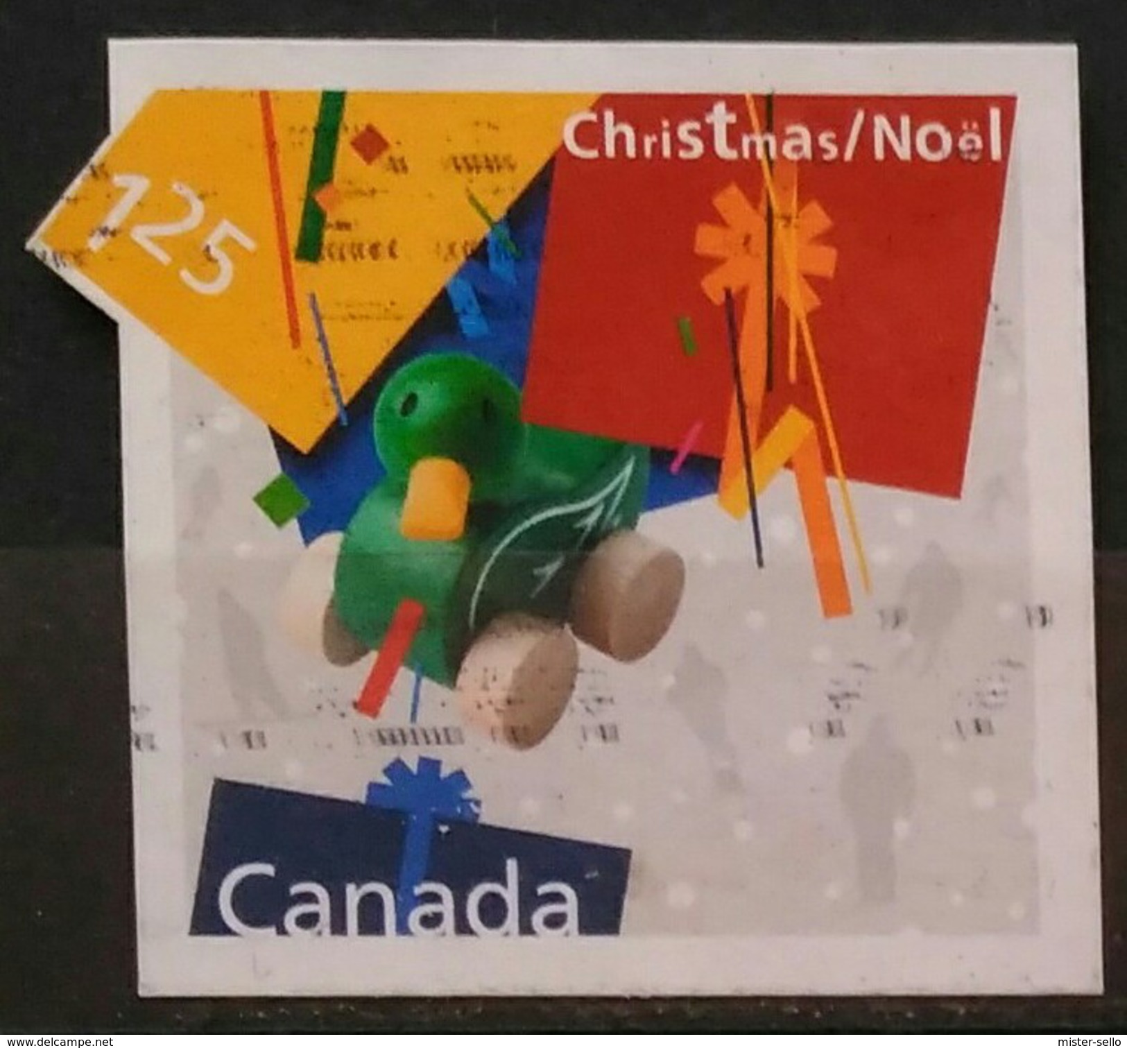 CANADA  2003 Navidad. Regalos. Adhesivos. 3 C. USADO - USED. - Used Stamps