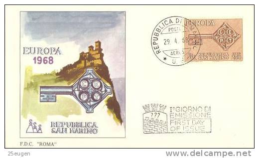 SAN MARINO 1968  EUROPA CEPT FDC - 1968