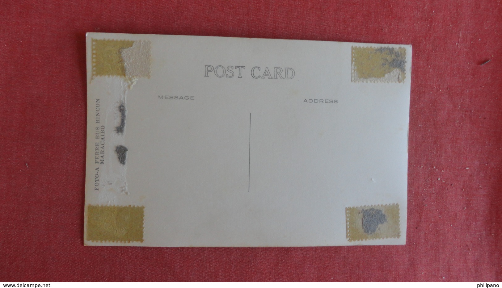 > Venezuela  Maracaibo  RPPC- --- As Is Removed From Album    ----- Ref 2420 - Venezuela