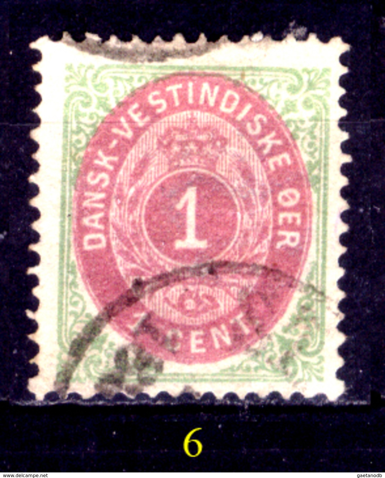 Antille-Danesi-F003 - 1873-79: Yvert & Tellier N. 5 - Privo Di Difetti Occulti - - Denmark (West Indies)