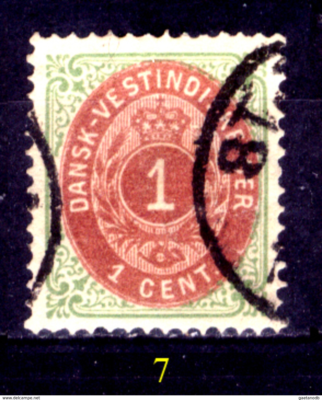 Antille-Danesi-F004 - 1873-79: Yvert & Tellier N. 5 - Privo Di Difetti Occulti - - Denmark (West Indies)