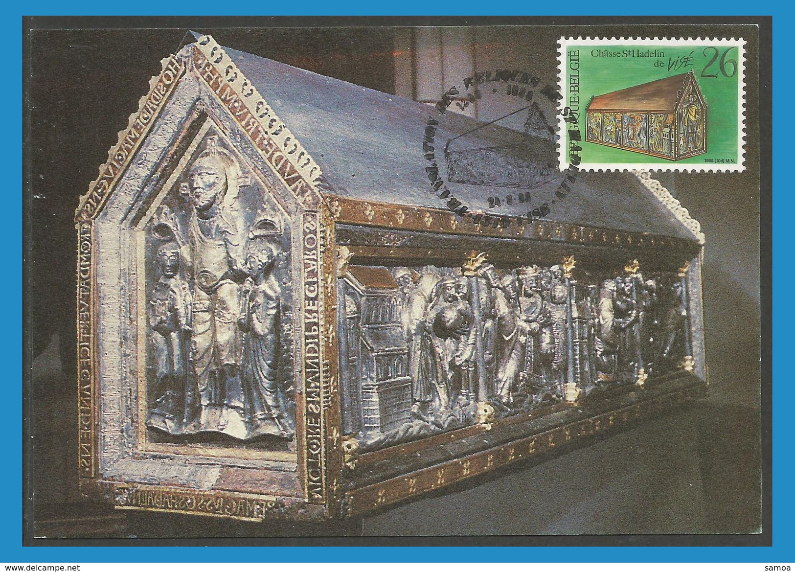 Belgique 1989 2301 CM Visé Châsse Saint-Hadelin église Saint-Martin - 1981-1990