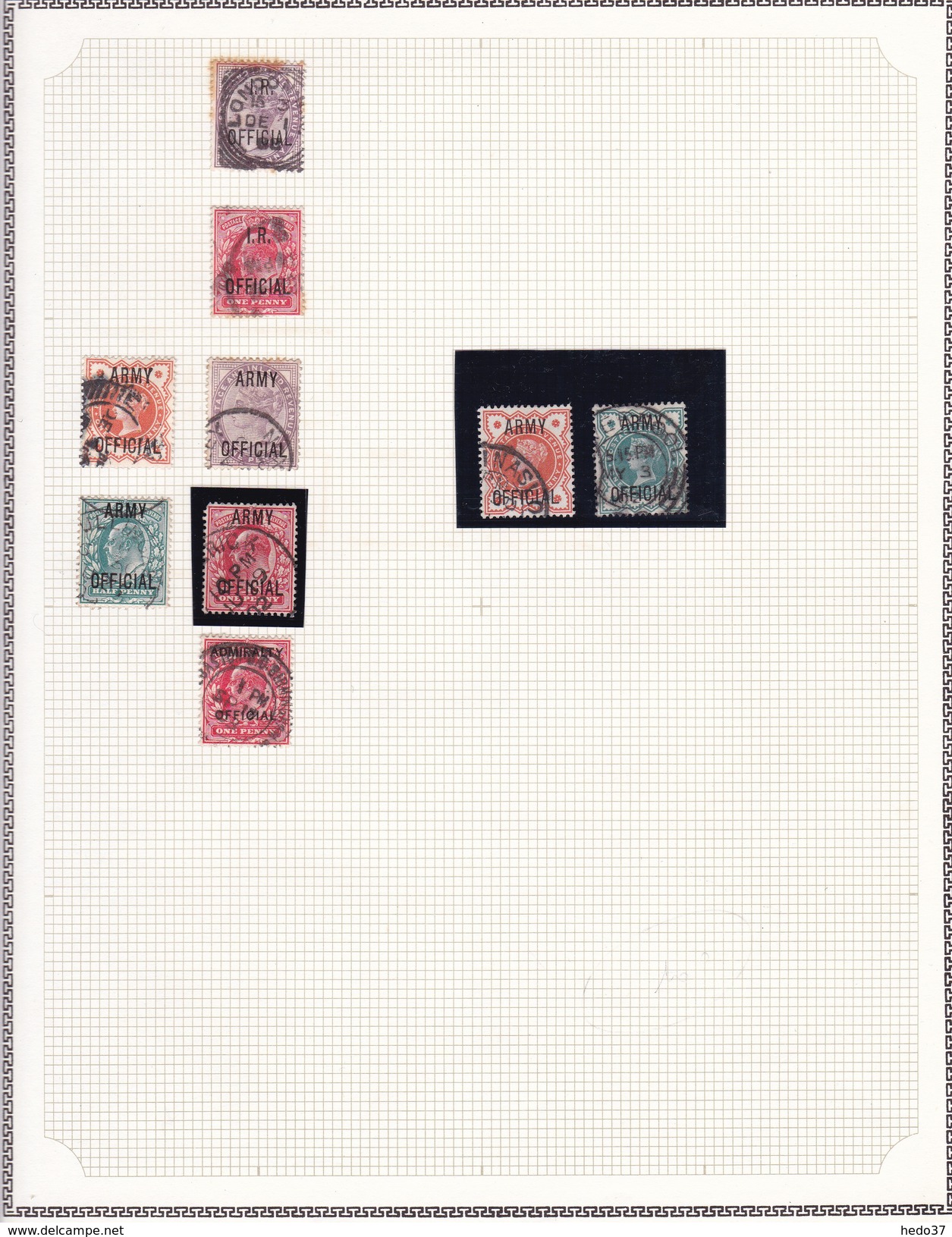 Grande Bretagne - Collection Vendue Page Par Page - Timbres Oblitérés/neufs * (avec Charnière) - Qualité B/TB - Dienstzegels