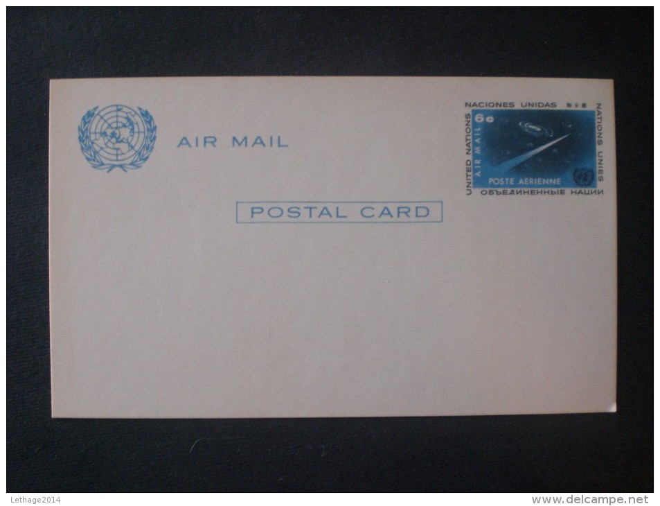 NAZIONI UNITE POSTCARD F.D.S. - Airmail