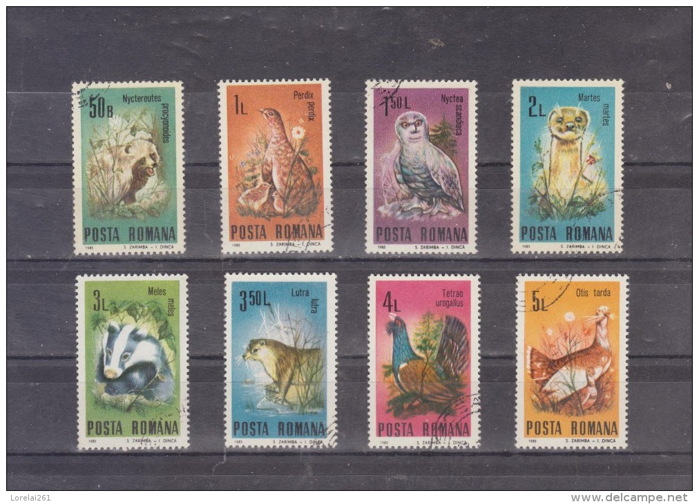 1985 -  PROTECTION DE LA FAUNE  MI No 4133/4140 Et Yv 3563/3570 - Gebraucht