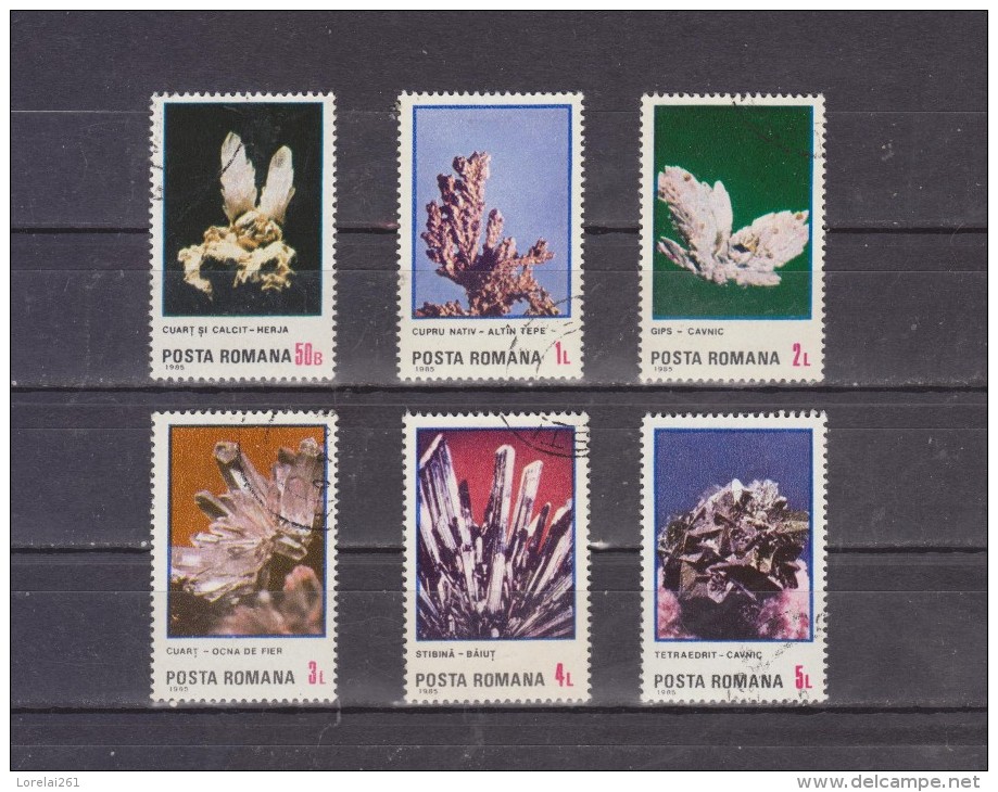 1985 - FLEURS MINERALES  Mi No 4202/4207 Et Yv No 3627/3632 - Gebraucht