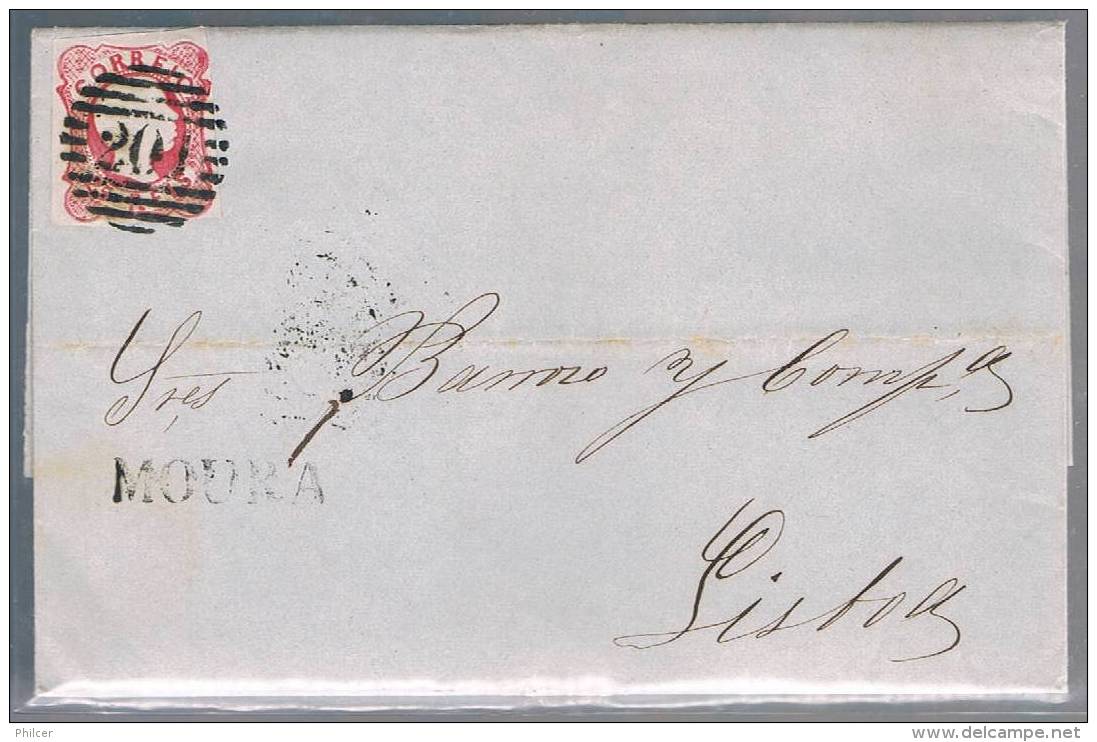 Portugal, 1859, Moura-Lisboa - Lettres & Documents