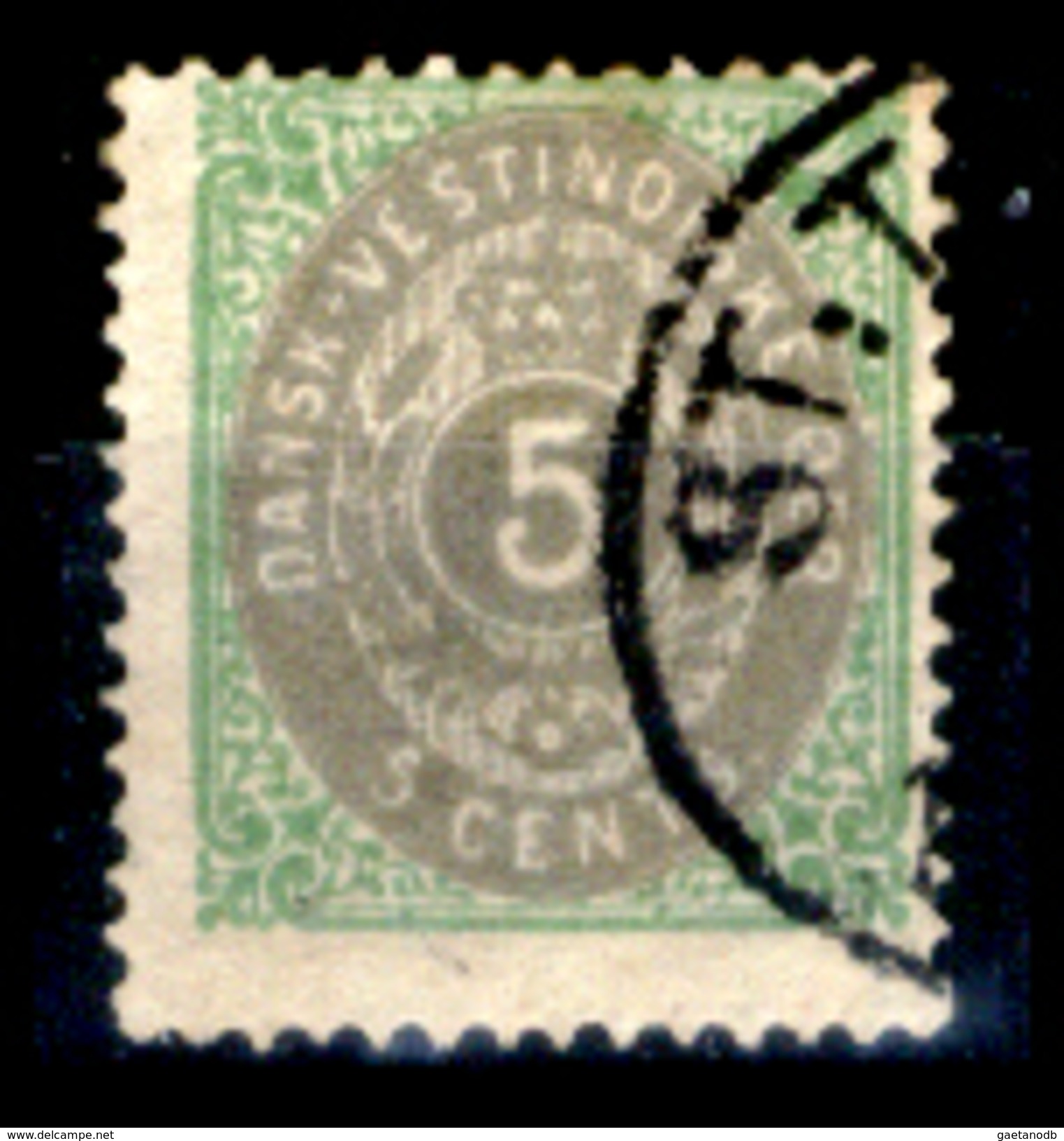 Antille-Danesi-F015 - 1873-79: Yvert & Tellier N. 8 - Privo Di Difetti Occulti - - Denmark (West Indies)