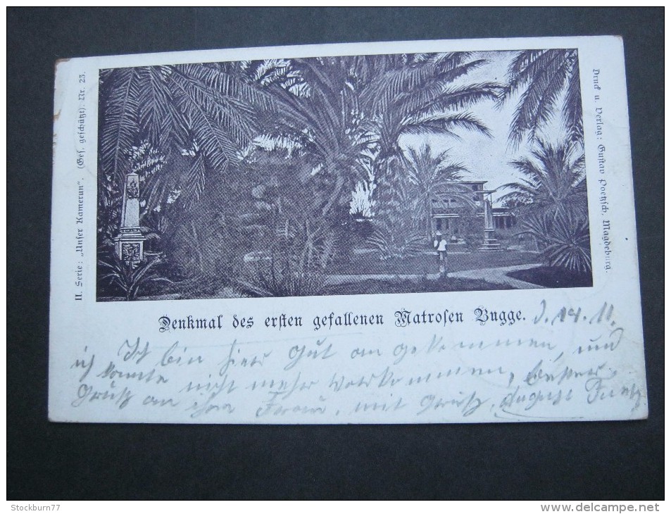 1901 , Marineschiffpost  Nr. 22 , Seltene Karte Nach Deutschland - Kamerun