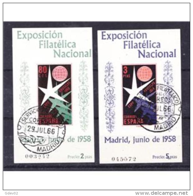 ES1222STV-LFTU1222TEVA.spaña.Spain.Exposicion   Filatelica Nacional. BRUSELAS 1953.(Ed 1222/3º),sin Charnela. LUJO - Abarten & Kuriositäten