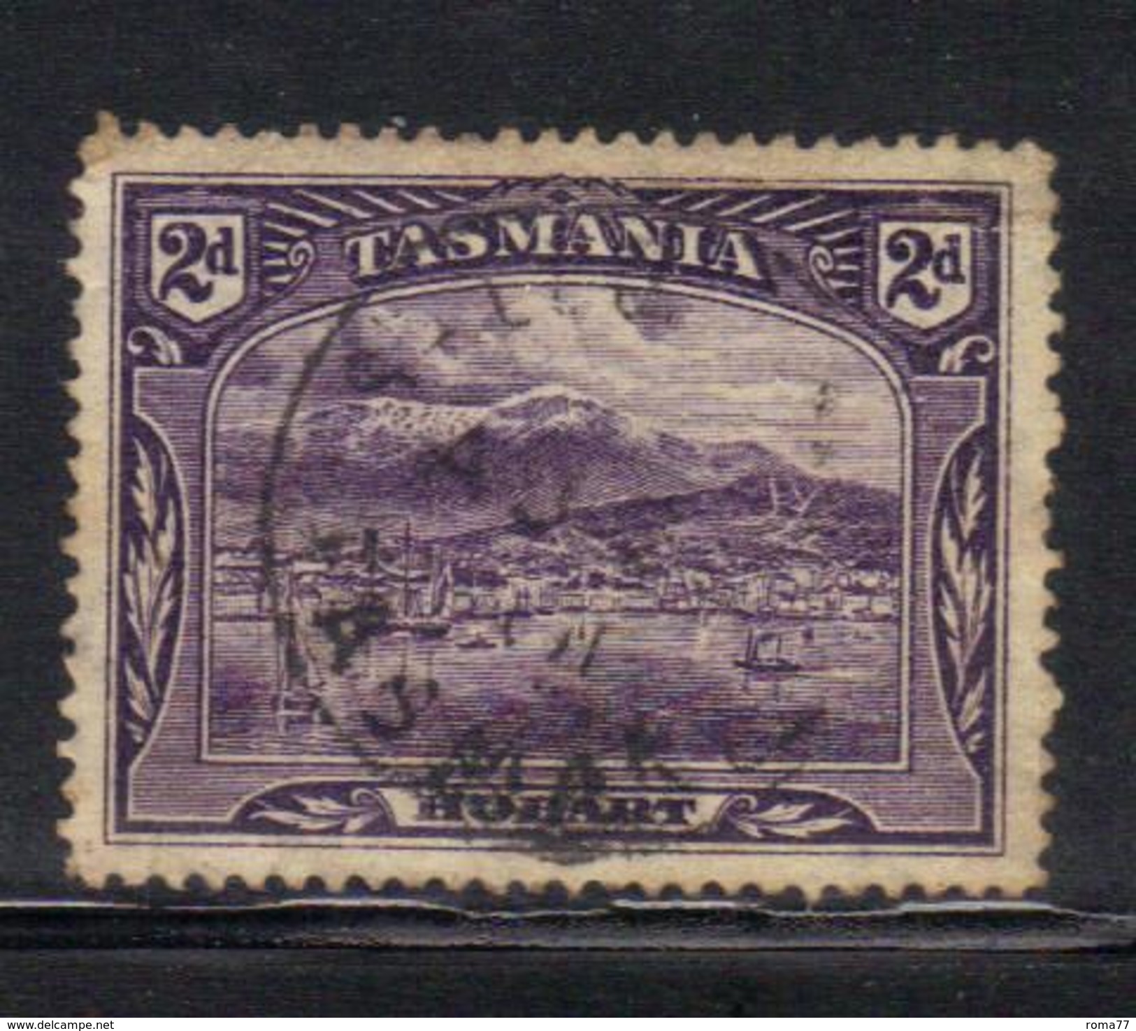 T1906 - TASMANIA 2 Pence Wmk TAS Used - Usados