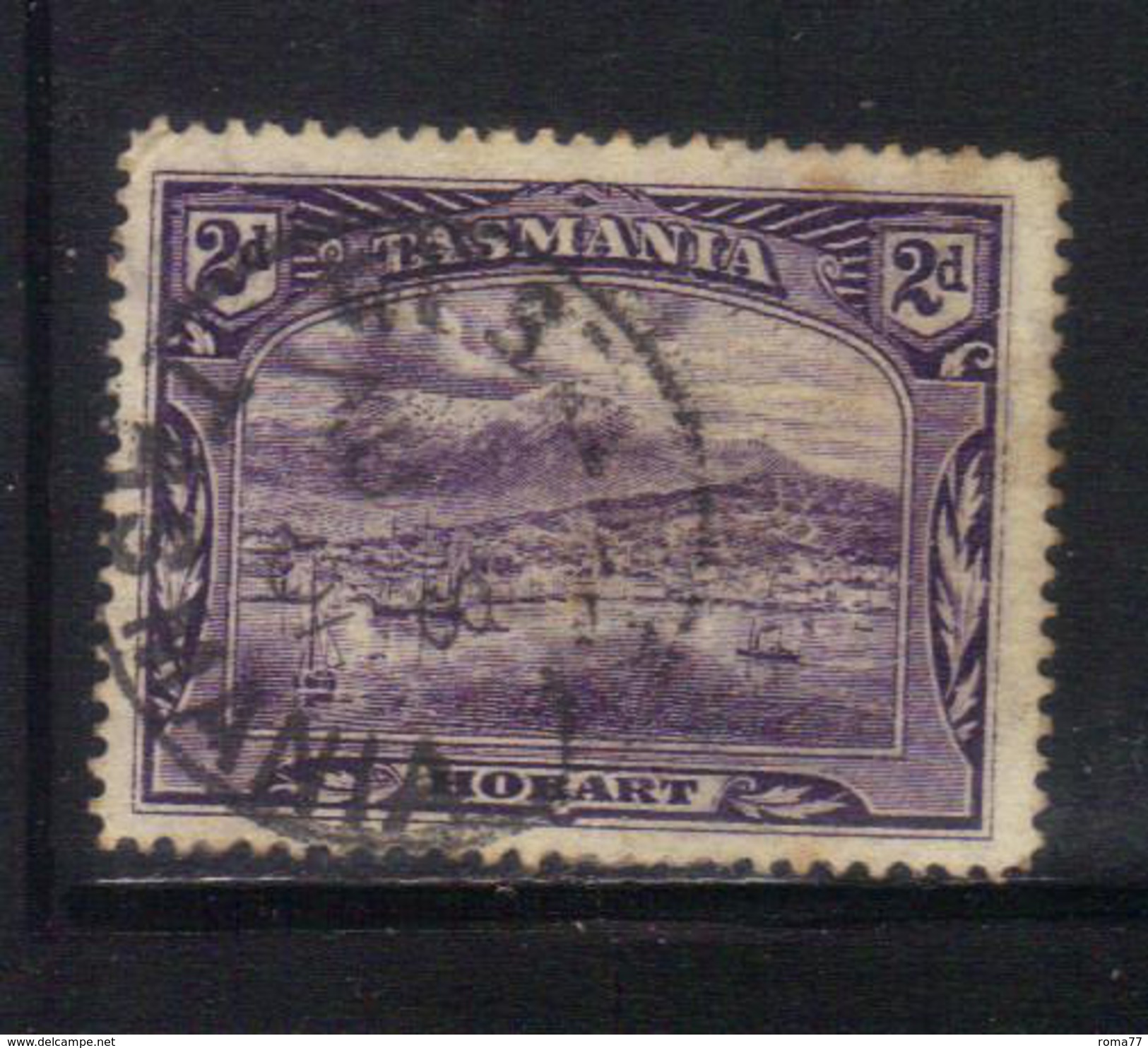 T1907 - TASMANIA 2 Pence Wmk TAS Used - Used Stamps