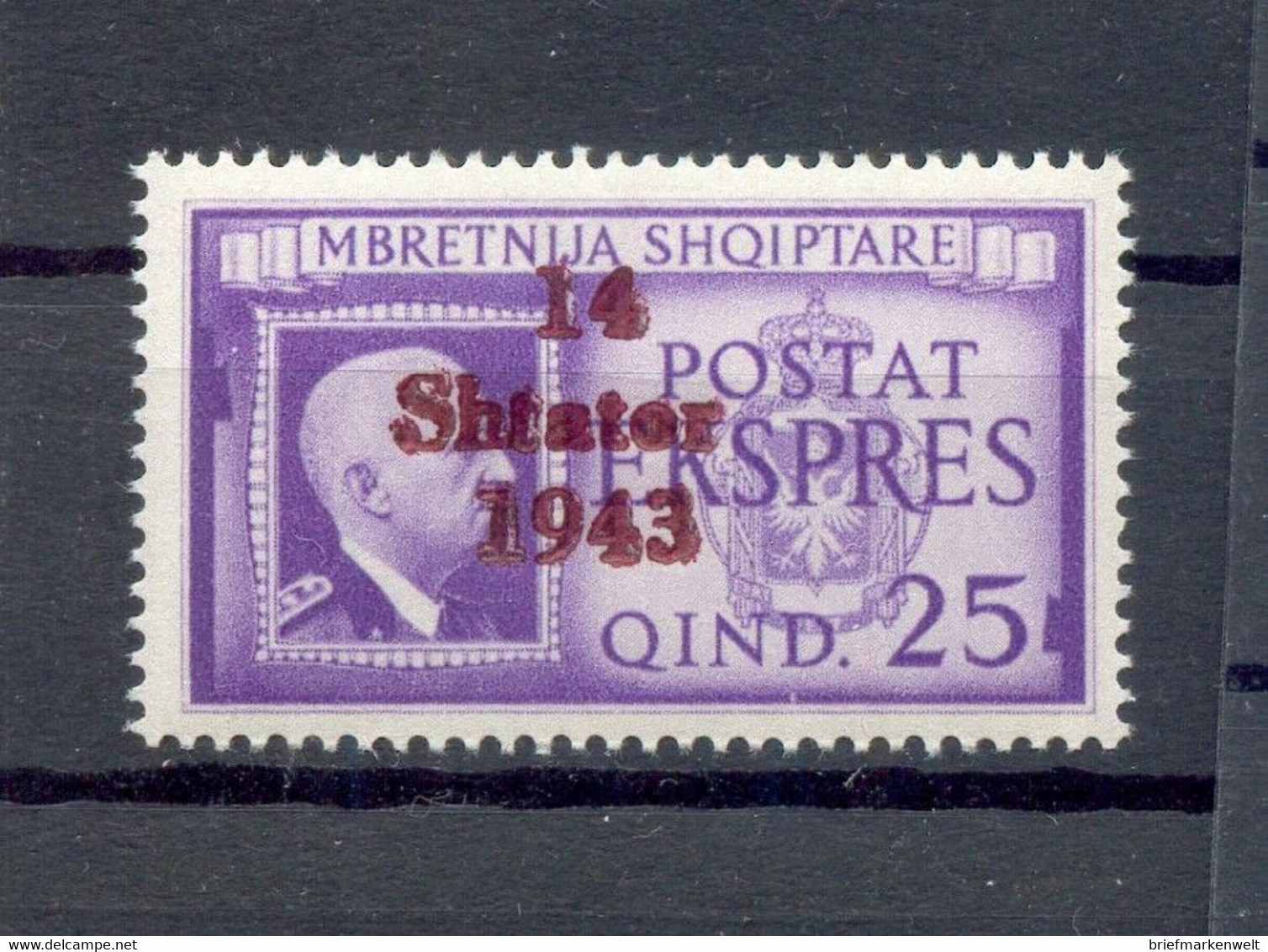 Albanien 14 EILMARKE!!**POSTFRISCH 100EUR (73739 - Deutsche Bes.: Albanien