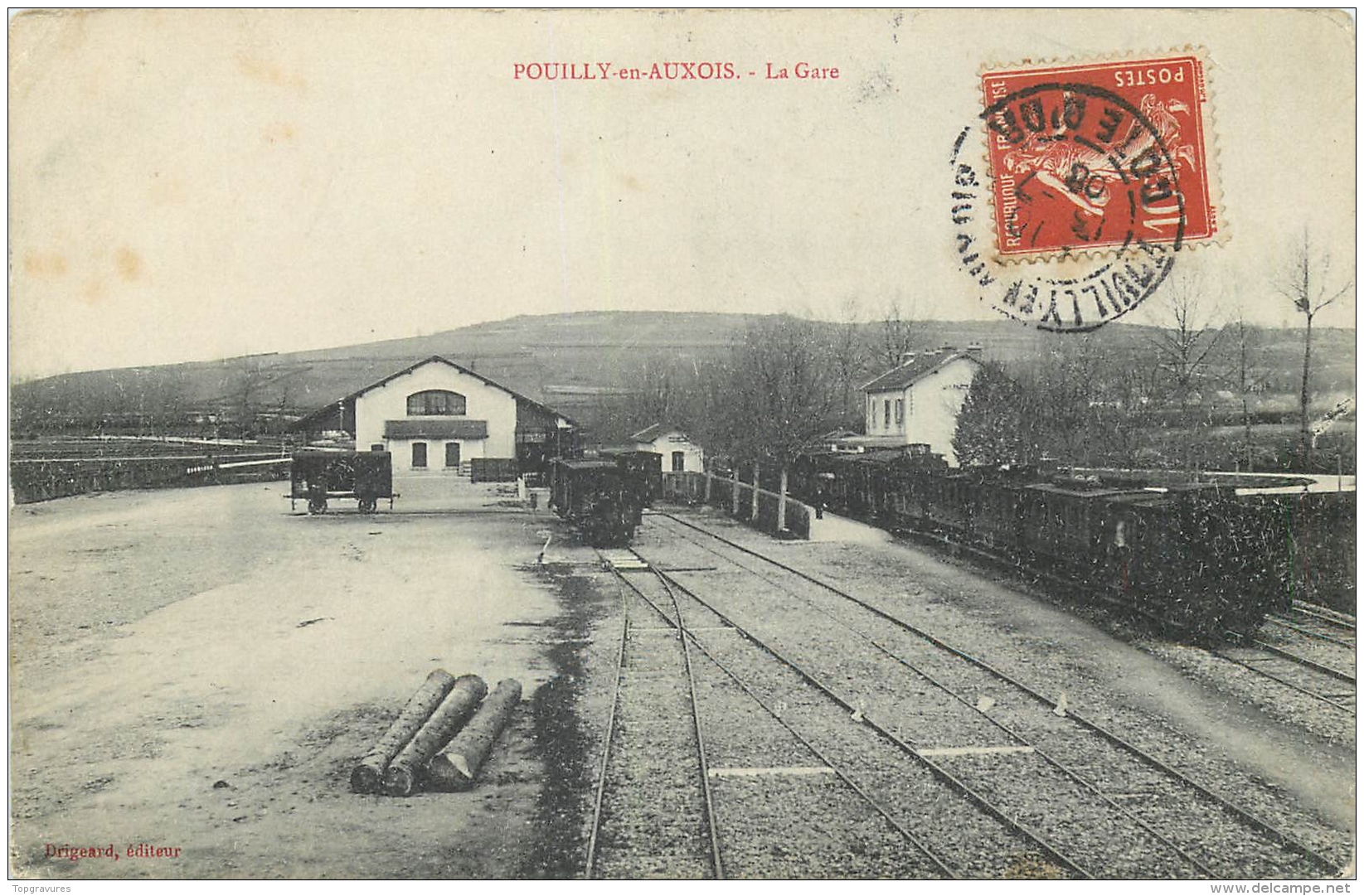 21 POUILLY-EN-AUXOIS GARE TRAIN - Autres & Non Classés