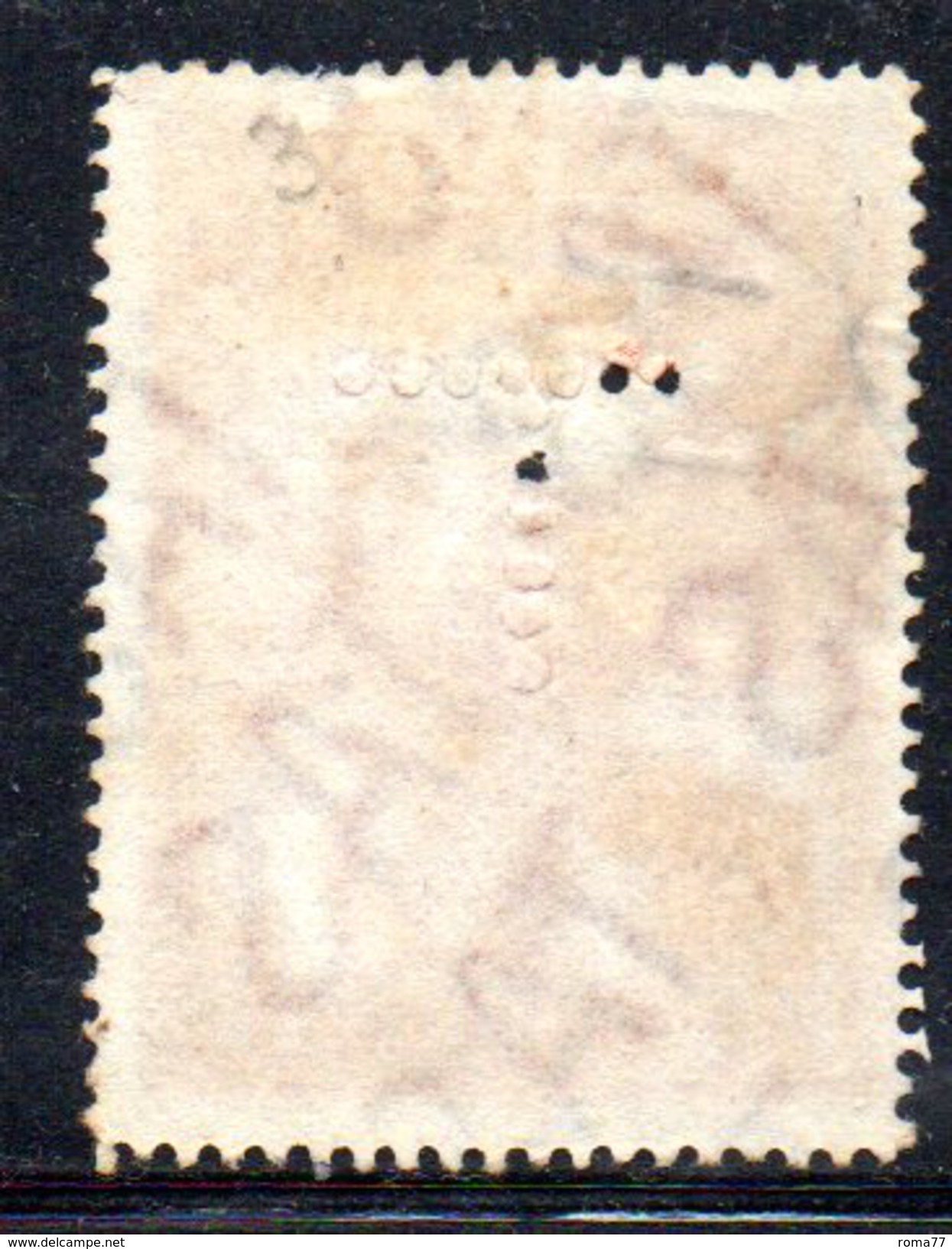 T1922 - TASMANIA 1 Penny Official :  Wmk TAS  Used . Punctured T - Used Stamps