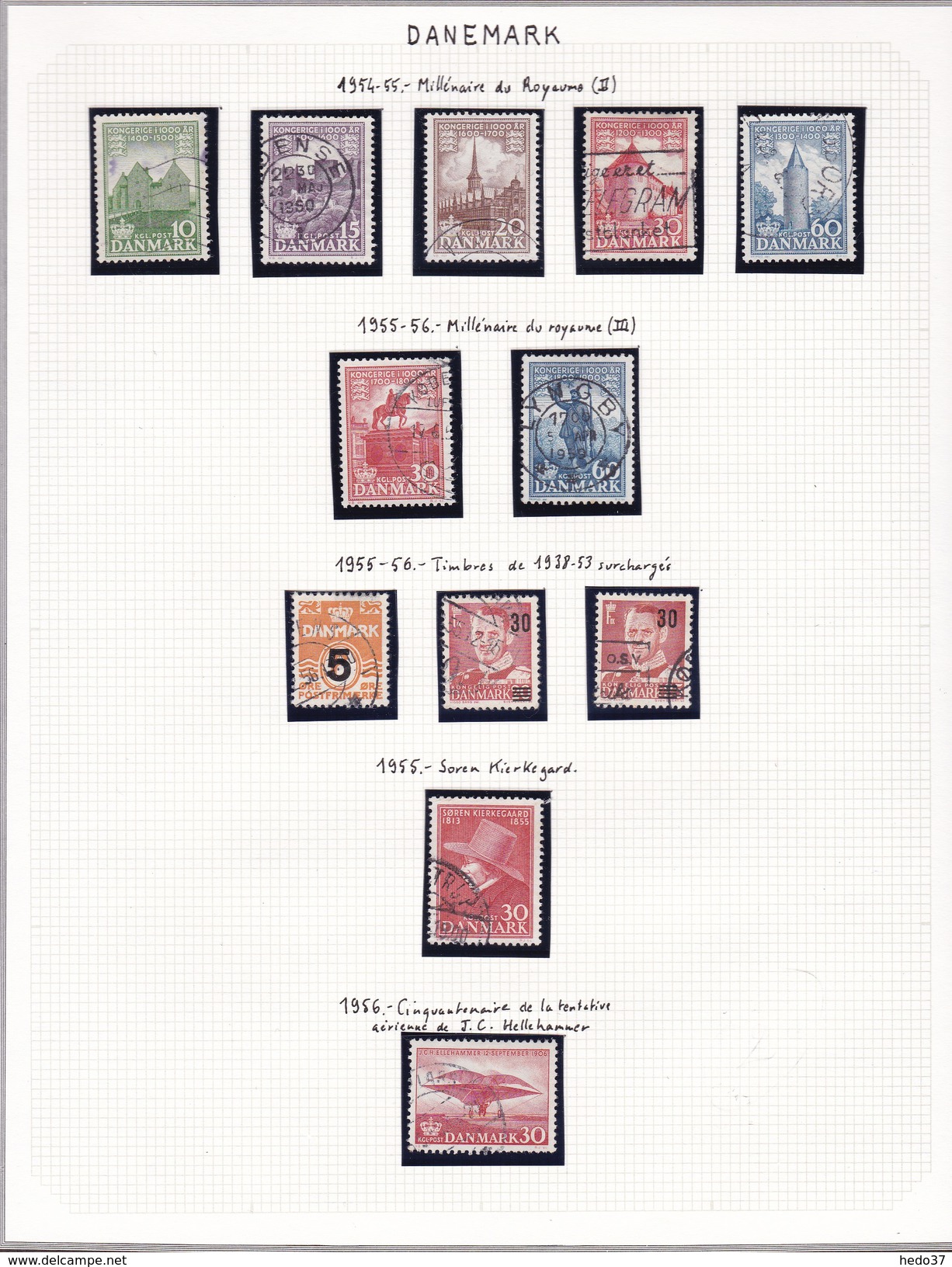 Danemark - Collection Vendue Page Par Page - Timbres Oblitérés/neufs * (avec Charnière) - Qualité B/TB - Used Stamps