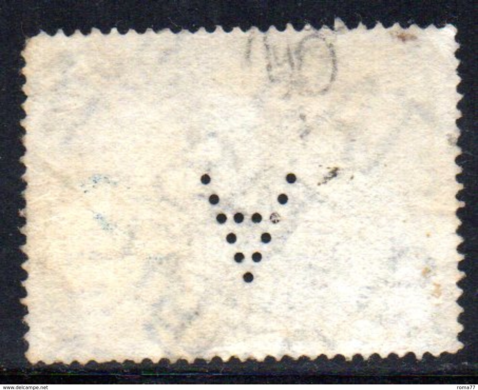 T1926 - TASMANIA 2 Pence Wmk TAS Used . Punctured A . Fold - Gebraucht