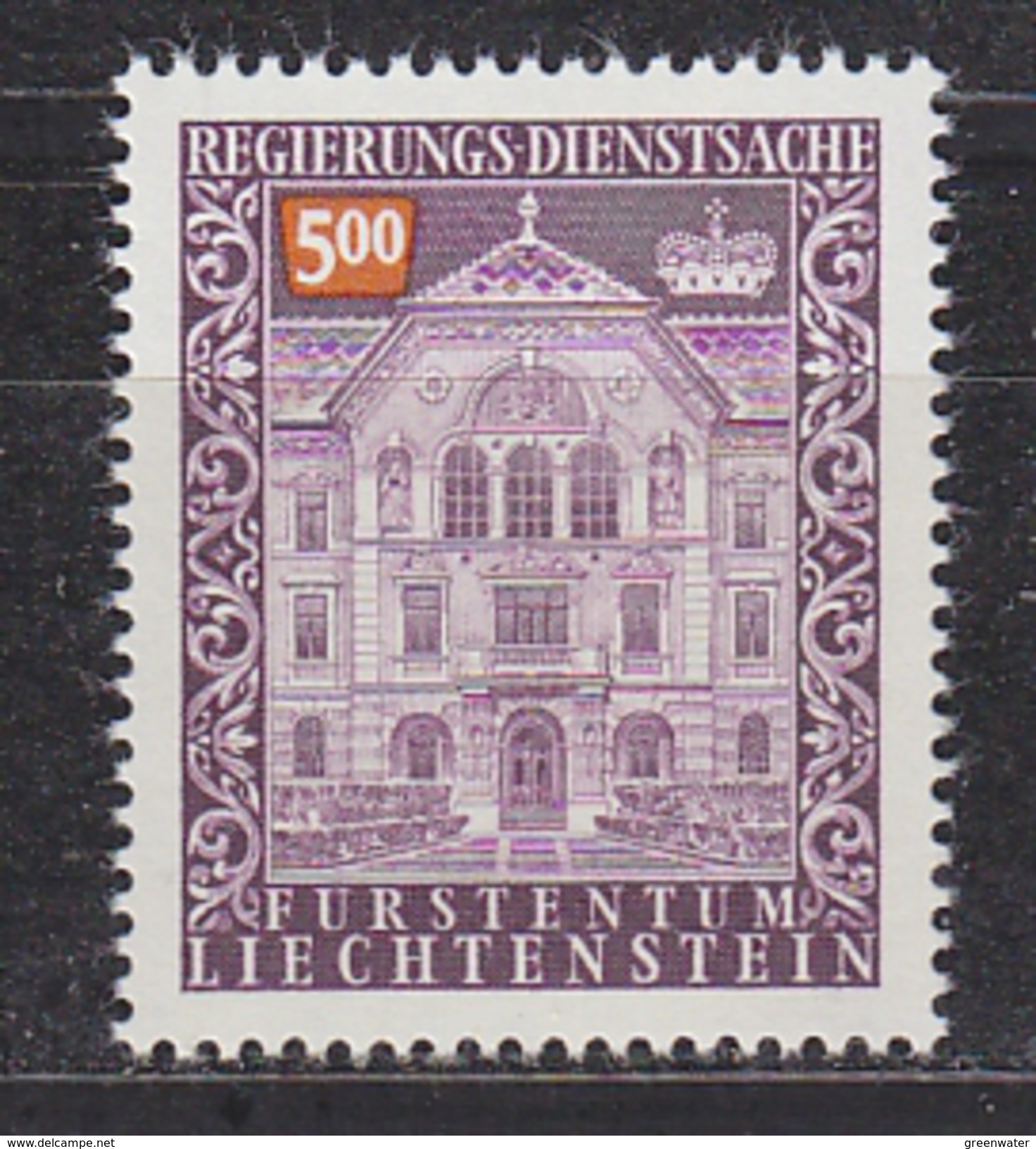 Liechtenstein 1989 Dienstmarke 5Fr. ** Mnh (33951) - Service