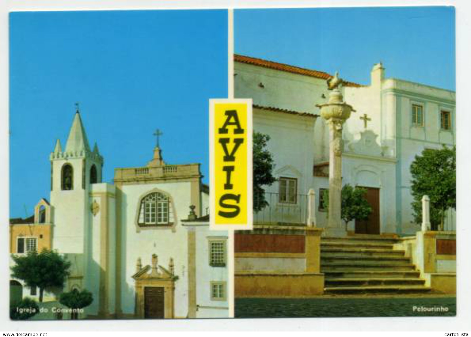 AVIS, Portalegre - Igreja Do Convento E Pelourinho  (2 Scans) - Portalegre