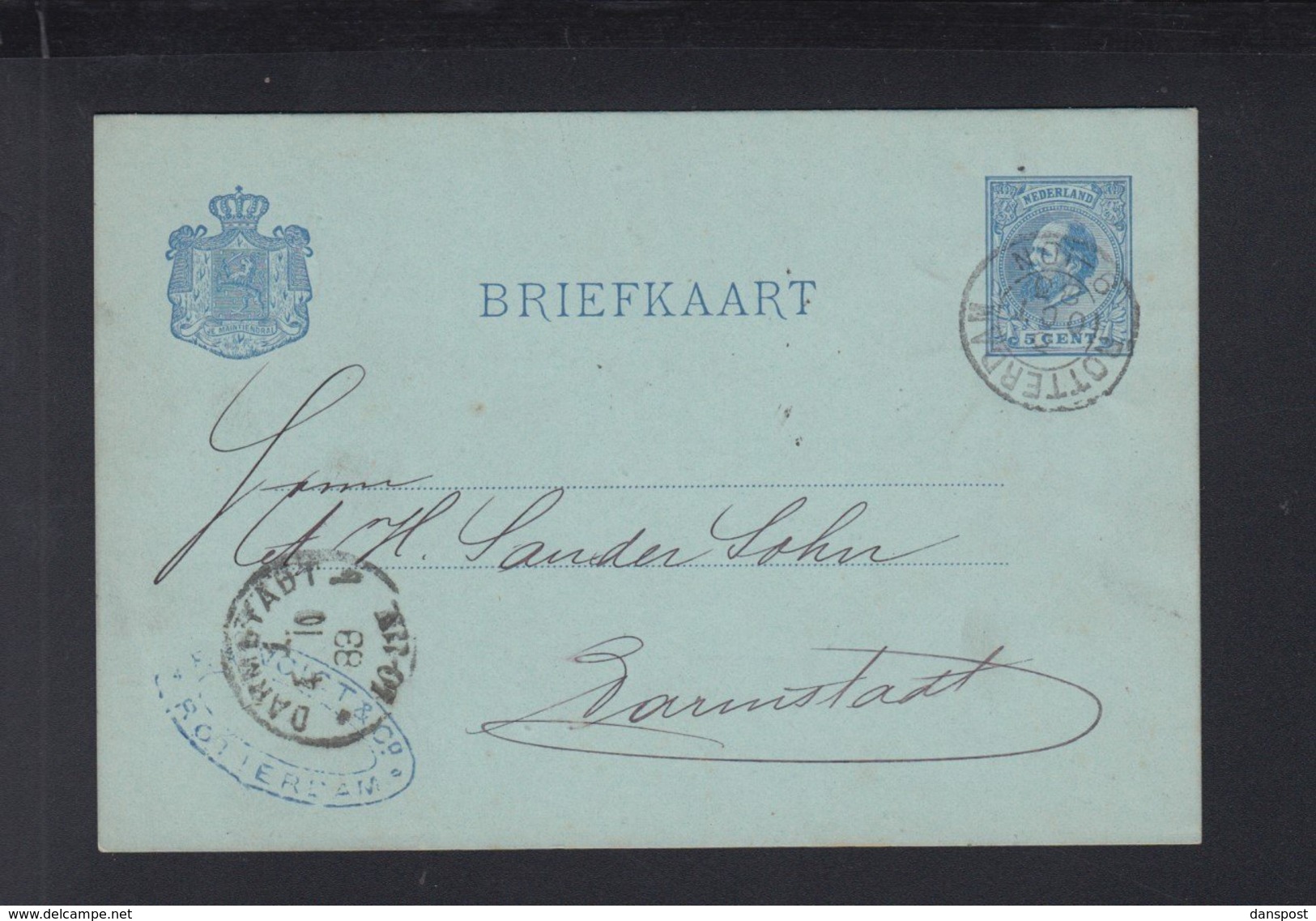 Briefkaart Rotterdam 1888 (2) - Postal Stationery