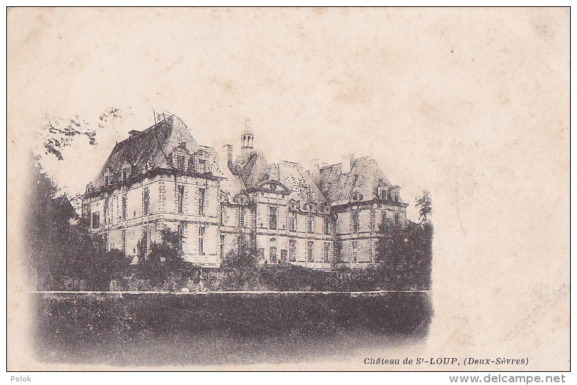 Bf - Cpa Château De SAINT LOUP (79) - Saint Loup Lamaire