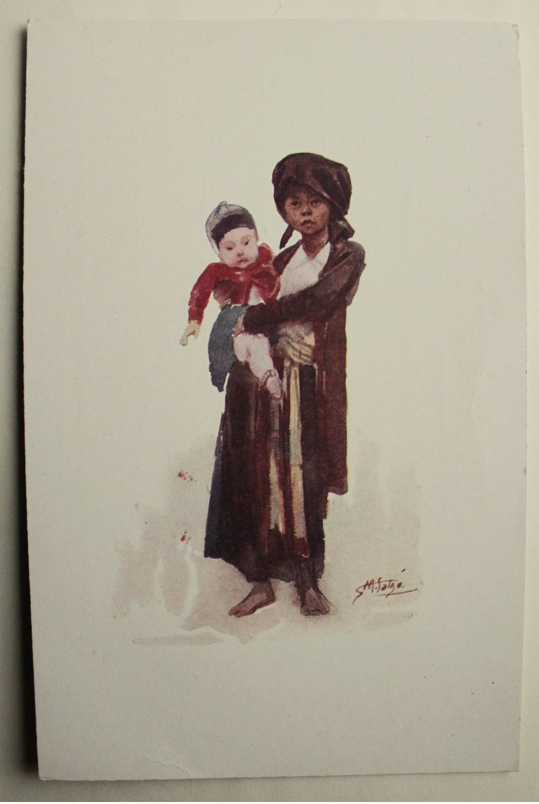 18 Enfants Tonkinois - Tonkinese Children - Editions Vuibert.  Illustrateur S.M. Salgé - Viêt-Nam
