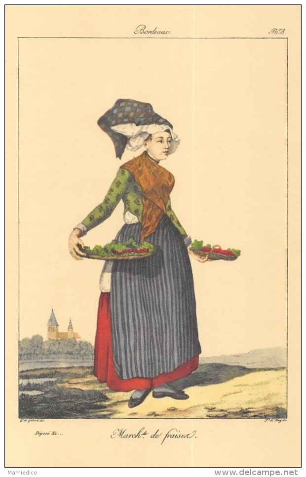 12 Reproductions De "Gravures D'époque " (Personnages Du Folklore Régional Français Et Métiers Anciens) Voir Scans - Verzamelingen