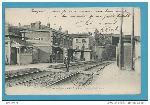 CPA 6 - Chemin De Fer Cheminots Gare OULLINS 69 - Oullins