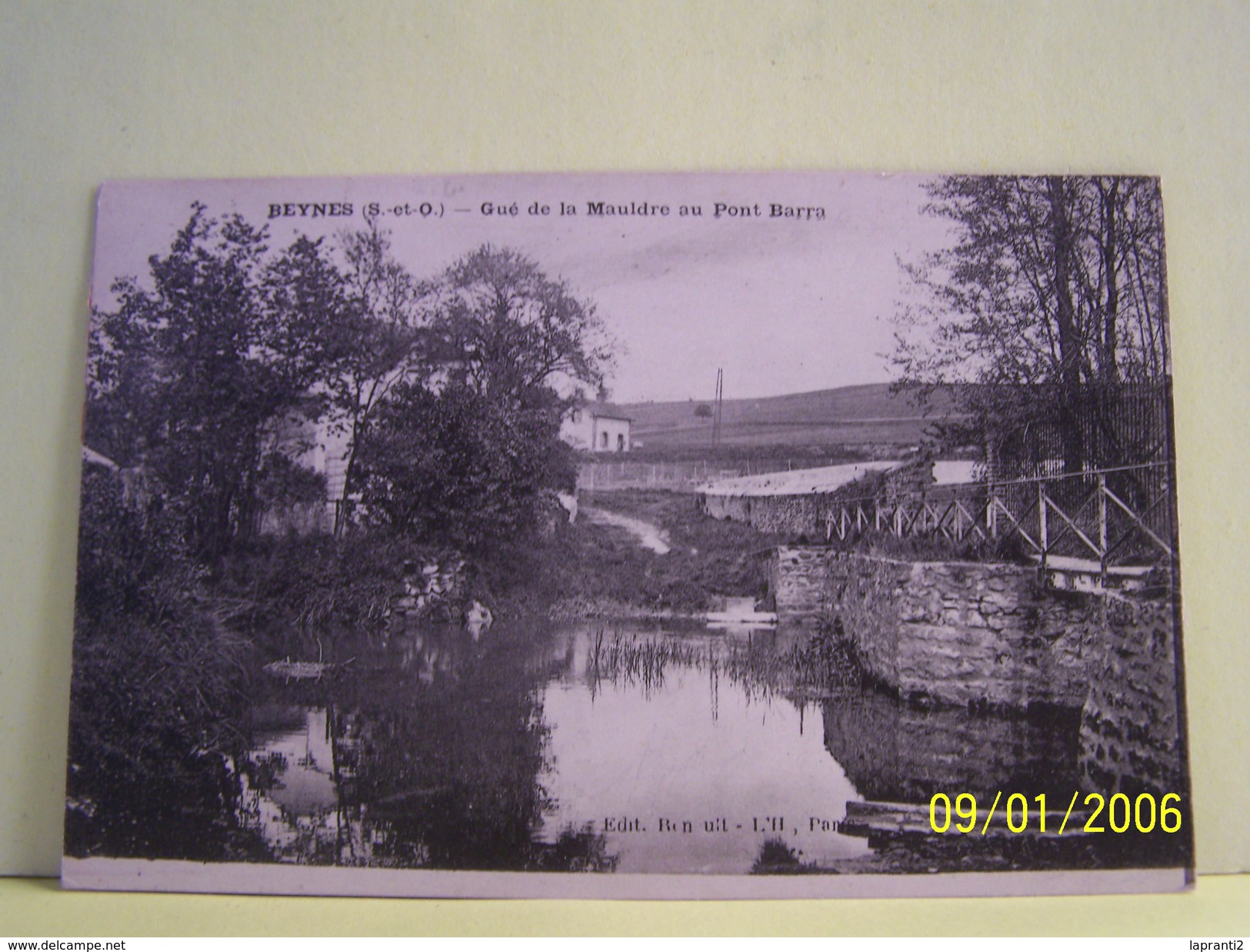 BEYNES (YVELINES) GUE DE LA MAULDRE AU PONT BARRA. - Beynes