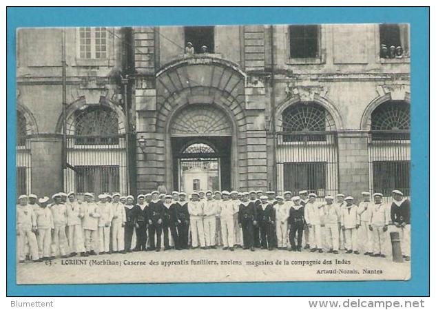 CPA - Caserne Des Apprentis Fusilliers - Ancins Magasins De La Cie Des Indes LORIENT 56 - Lorient